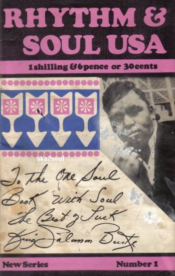 rhythm & soul mag No 1 issue by dave godin