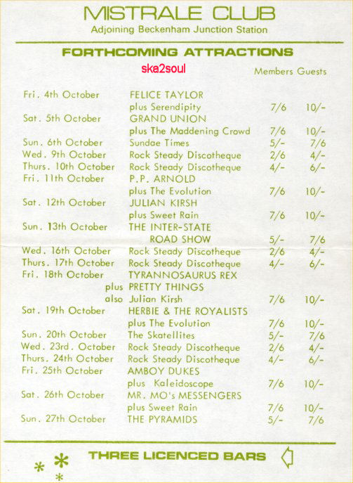 mistrale club flyer